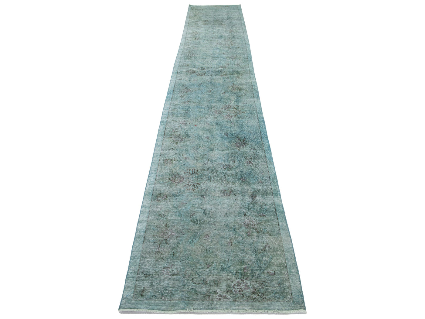 Vintage Distressed Wool Runner 3 X 18