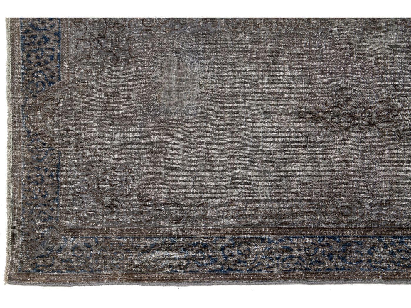 Vintage Distressed Wool Runner 3 X 14