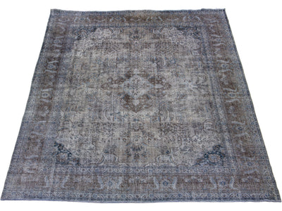 Antique Overdyed Wool Rug 11 X 15