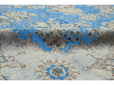 Antique Overdyed Wool Rug 9 X 12