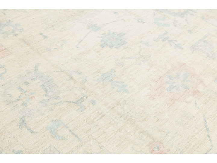 Modern Oushak Wool Rug 10 X 13