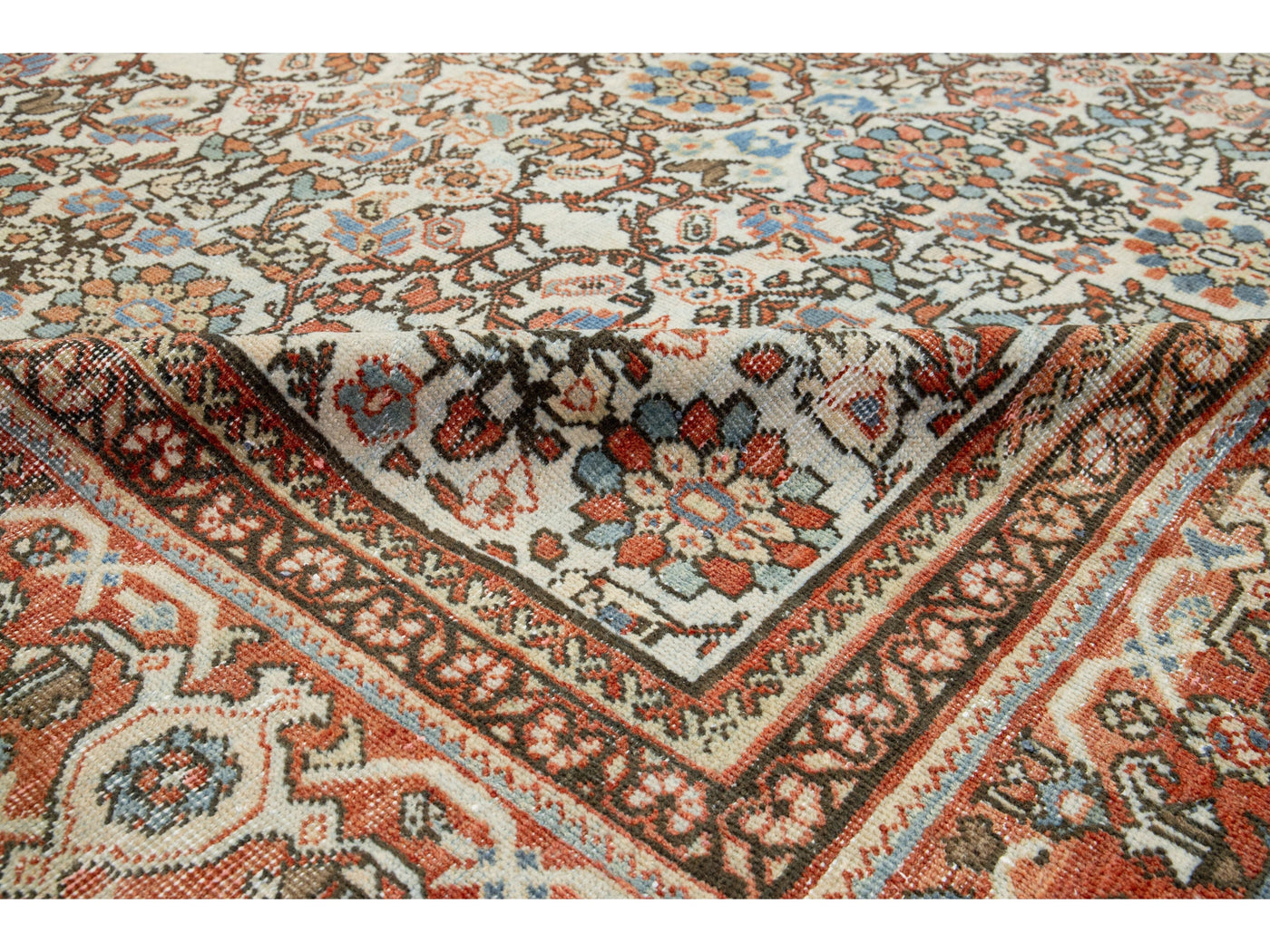 Vintage Mahal Wool Rug 9 X 12