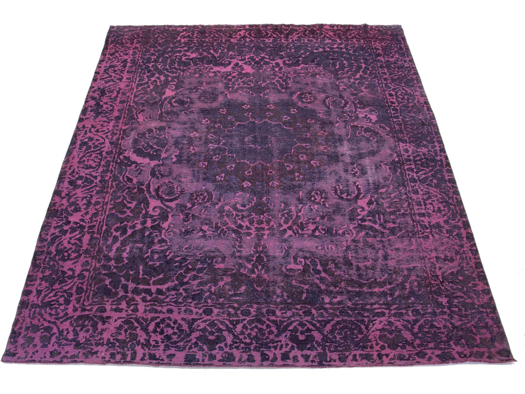Antique Overdyed Wool Rug 9 X 13