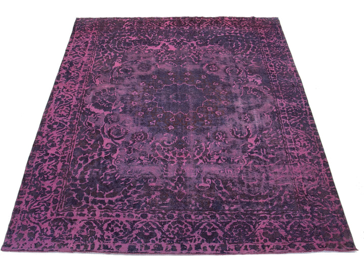 Antique Overdyed Wool Rug 9 X 13