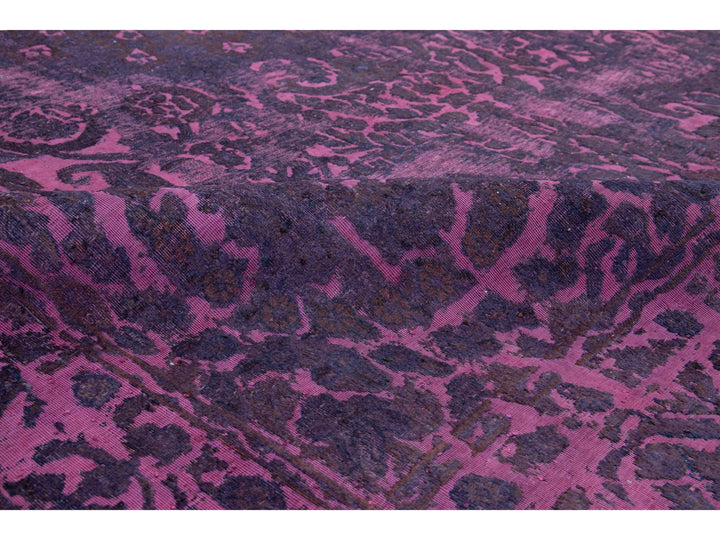 Antique Overdyed Wool Rug 9 X 13