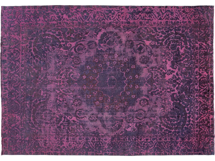 Antique Overdyed Wool Rug 9 X 13