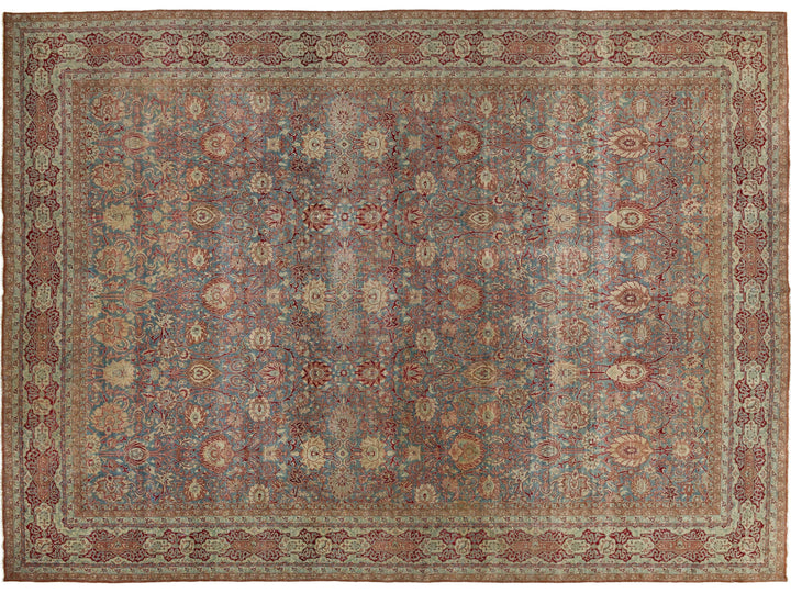 Antique Malayer Wool Rug 12 X 17