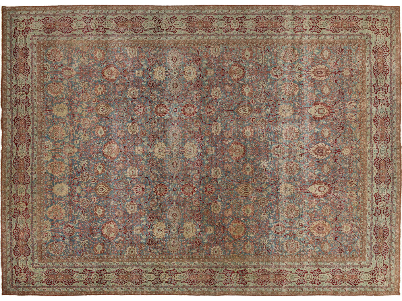 Antique Malayer Wool Rug 12 X 17