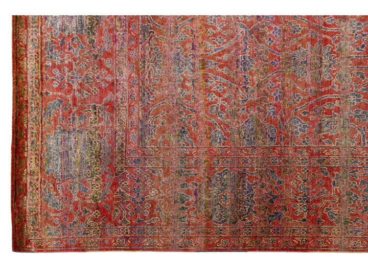 Modern Transitional Wool and Silk Rug 12 X 15