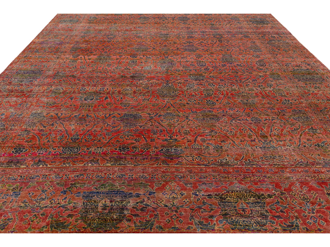 Modern Transitional Wool and Silk Rug 12 X 15