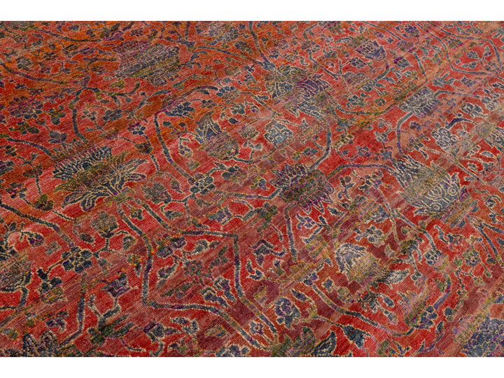 Modern Transitional Wool and Silk Rug 12 X 15