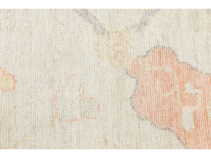 Modern Oushak Wool Rug 14 X 19