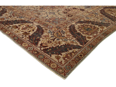 Antique Persian Sultanabad Wool Rug 16 X 19