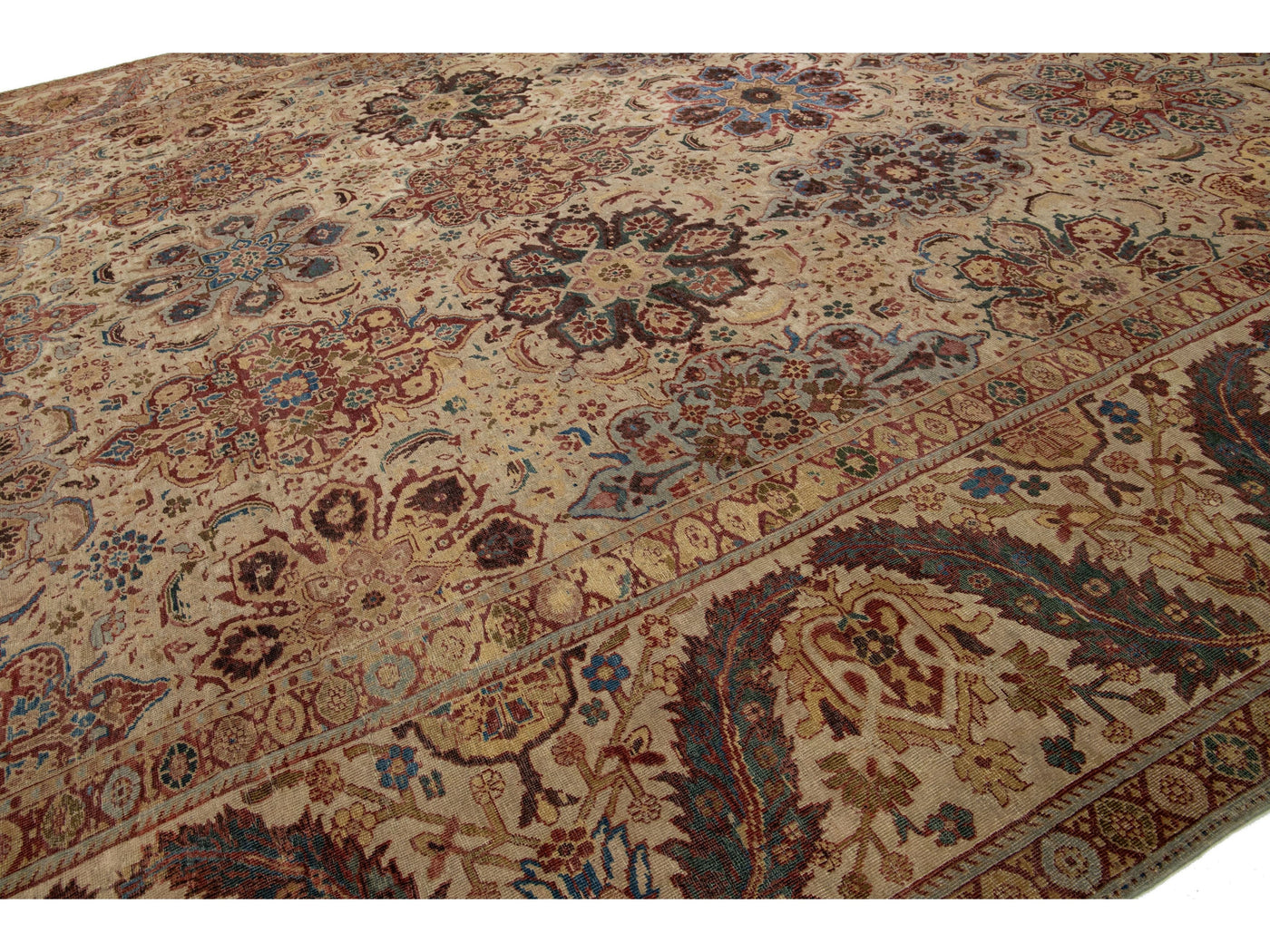 Antique Persian Sultanabad Wool Rug 16 X 19