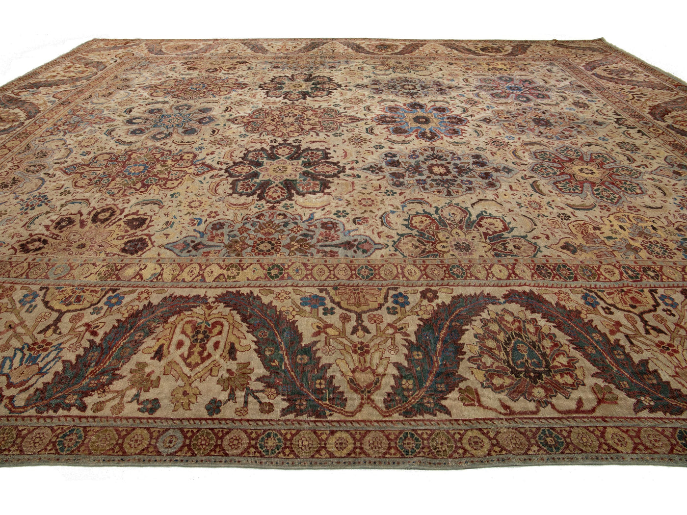 Antique Persian Sultanabad Wool Rug 16 X 19