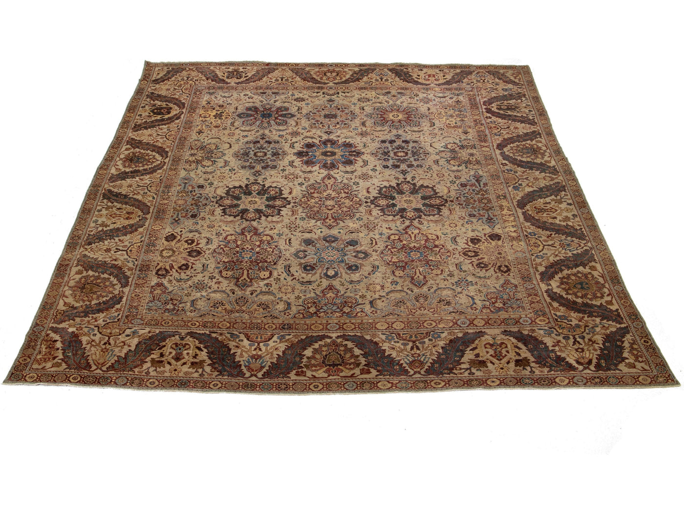 Antique Persian Sultanabad Wool Rug 16 X 19