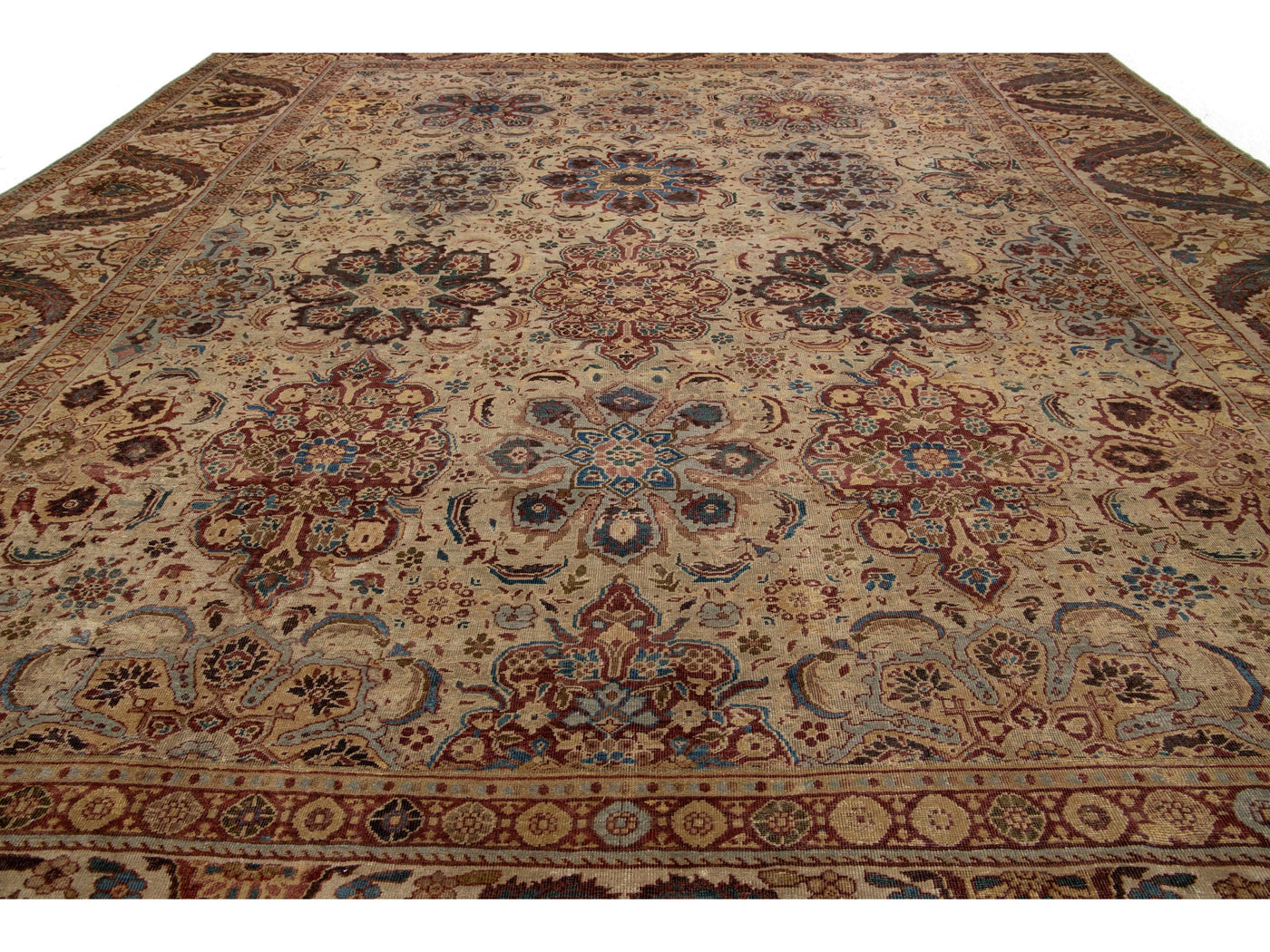 Antique Persian Sultanabad Wool Rug 16 X 19