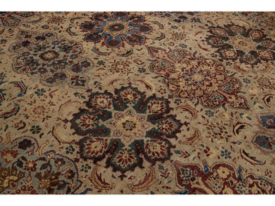 Antique Persian Sultanabad Wool Rug 16 X 19