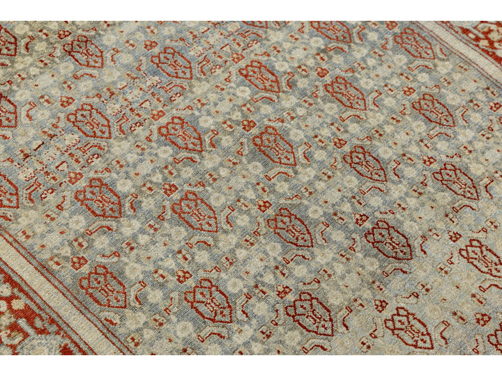 Antique Agra Wool Rug 4 X 5