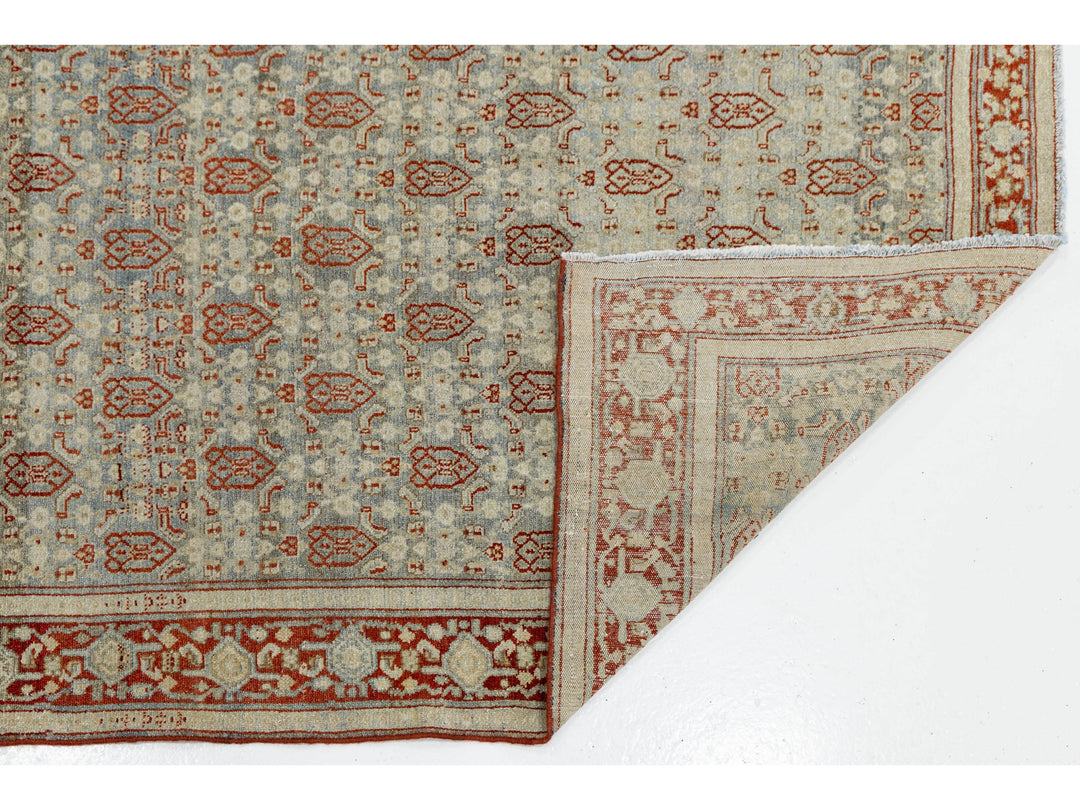 Antique Agra Wool Rug 4 X 5