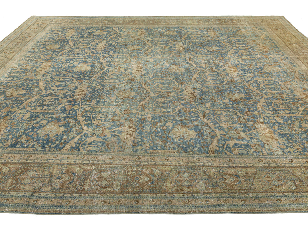 Antique Mahal Wool Rug 11 X 14