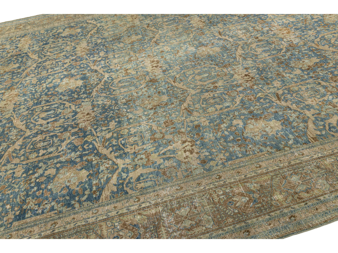 Antique Mahal Wool Rug 11 X 14