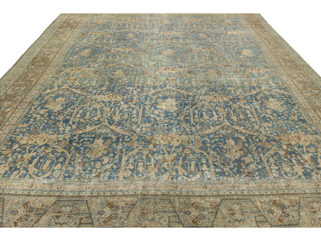 Antique Mahal Wool Rug 11 X 14