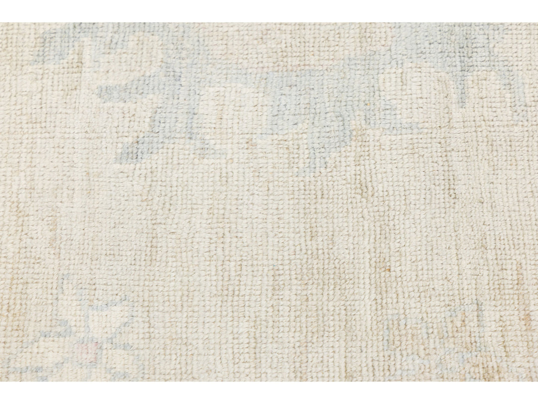 Modern Oushak Wool Rug 10 X 14