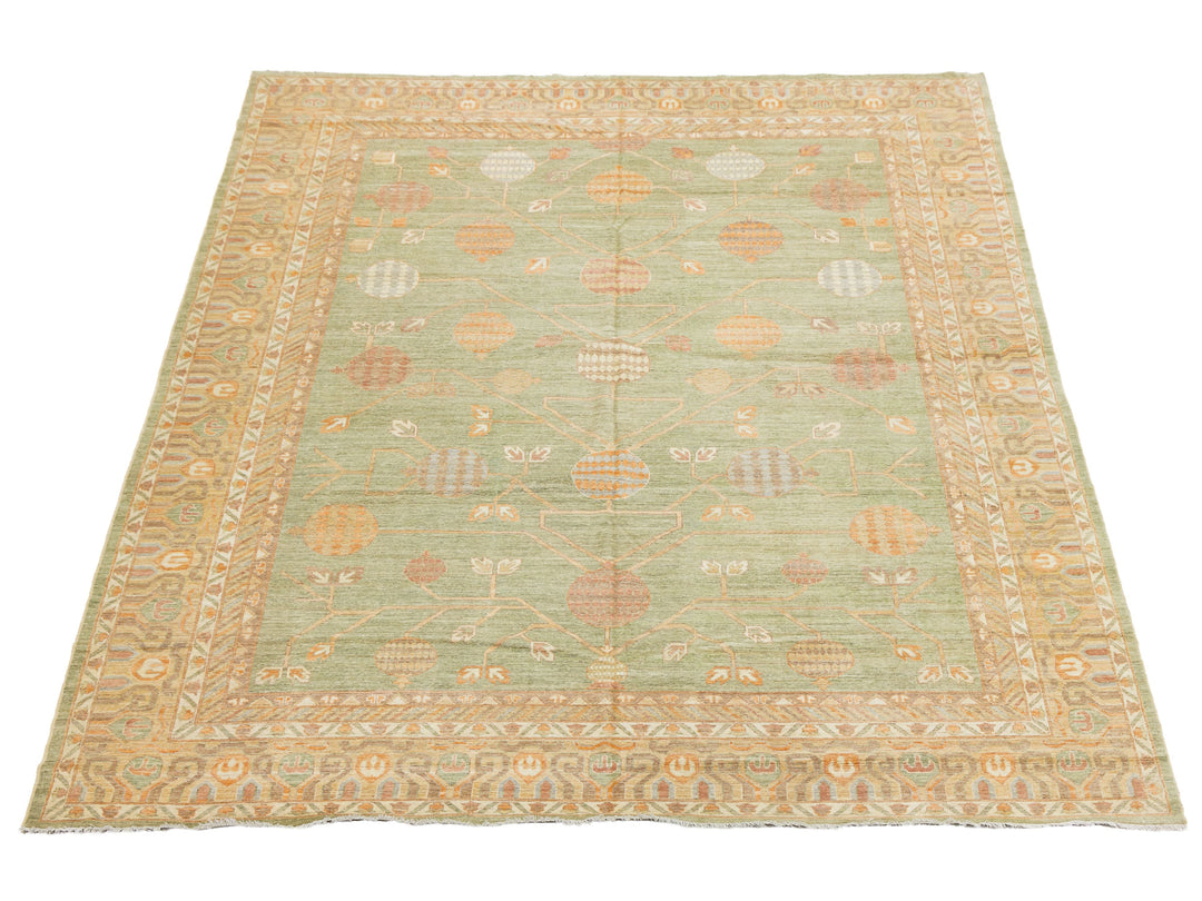 Modern Khotan Wool Rug 12 X 15
