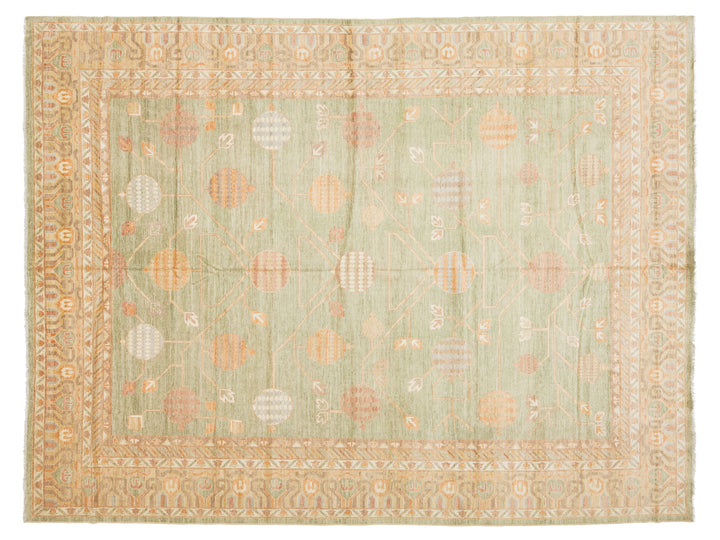 Modern Khotan Wool Rug 12 X 15