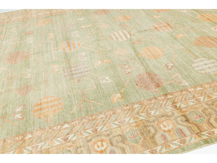 Modern Khotan Wool Rug 12 X 15