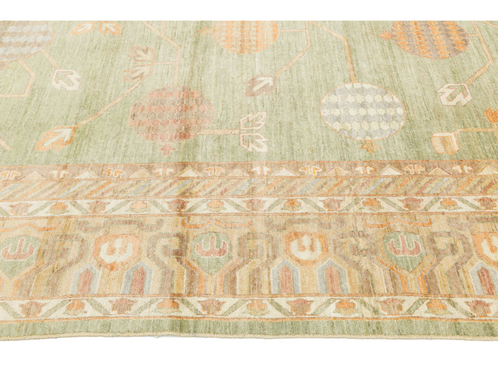 Modern Khotan Wool Rug 12 X 15