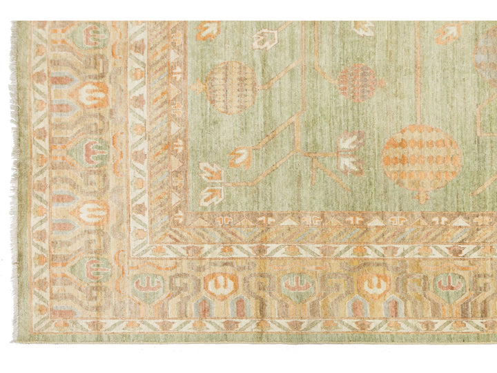Modern Khotan Wool Rug 12 X 15