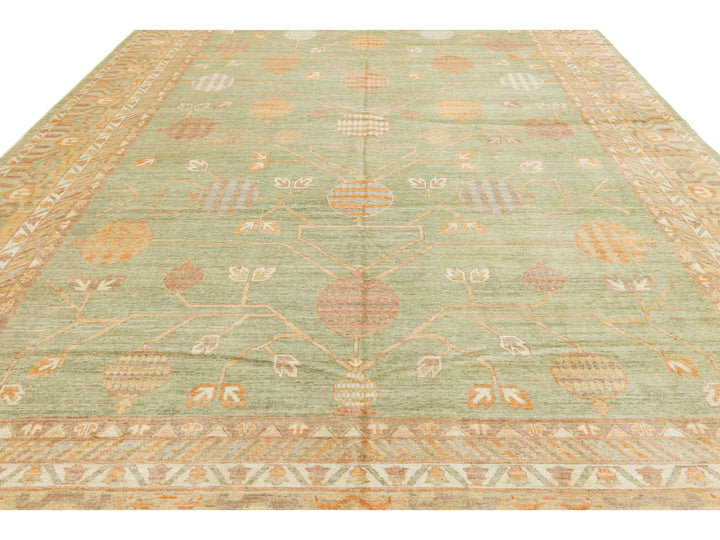 Modern Khotan Wool Rug 12 X 15