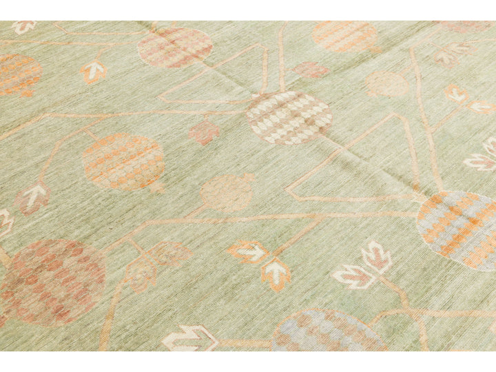 Modern Khotan Wool Rug 12 X 15