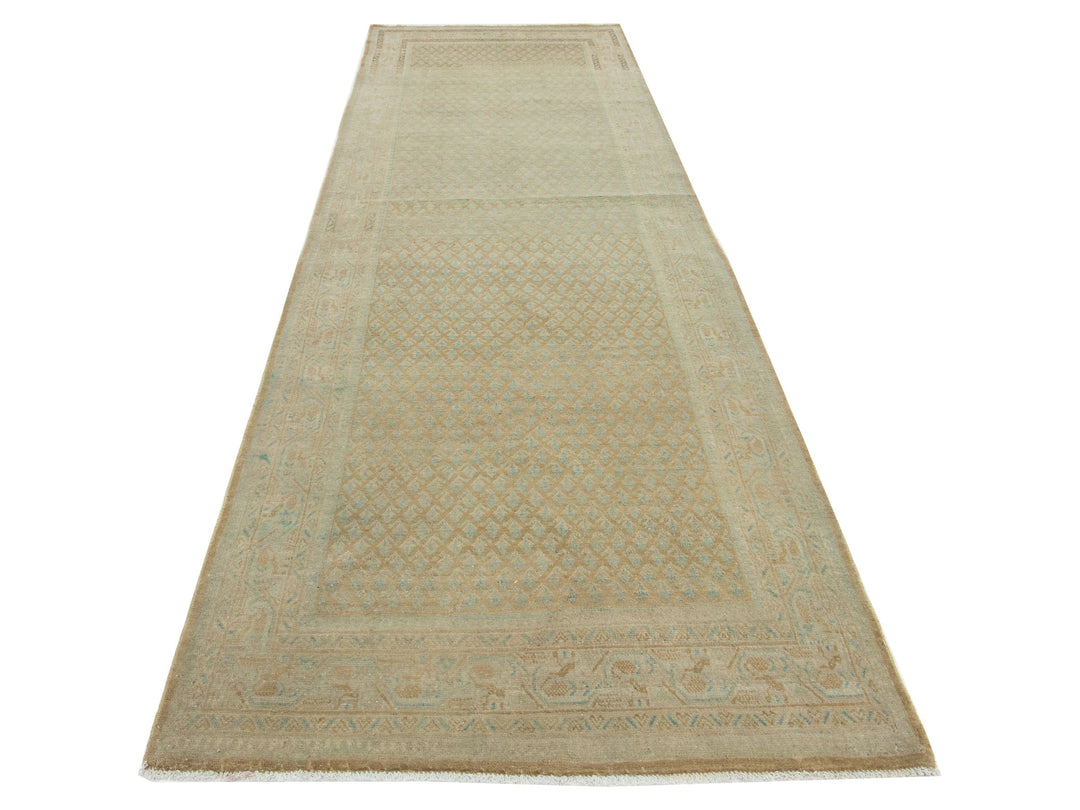 Antique Malayer Wool Runner 4 X 13