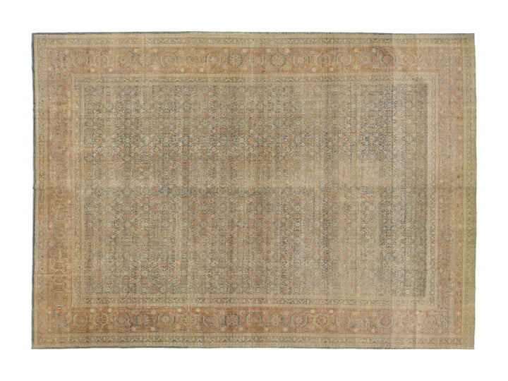 Antique Tabriz Wool Rug 11 X 16