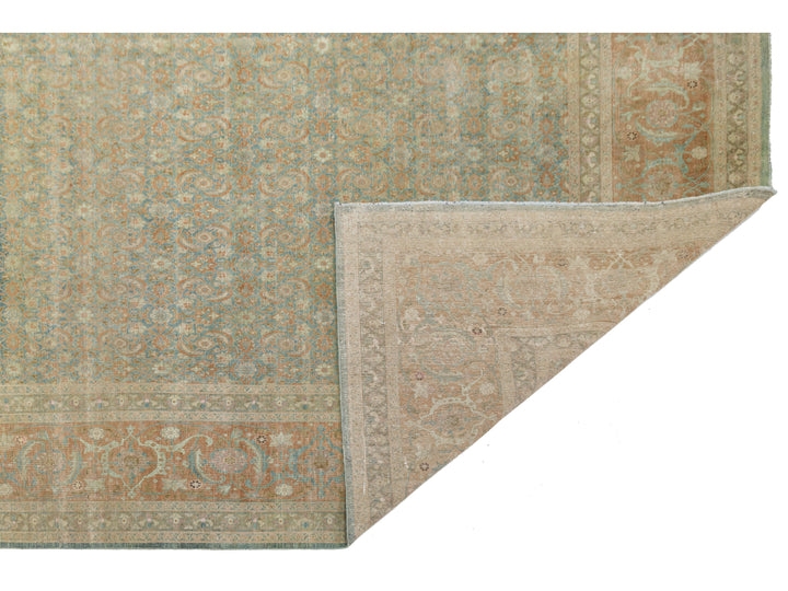 Antique Tabriz Wool Rug 11 X 16
