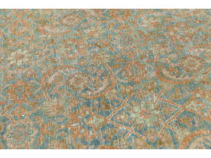 Antique Tabriz Wool Rug 11 X 16