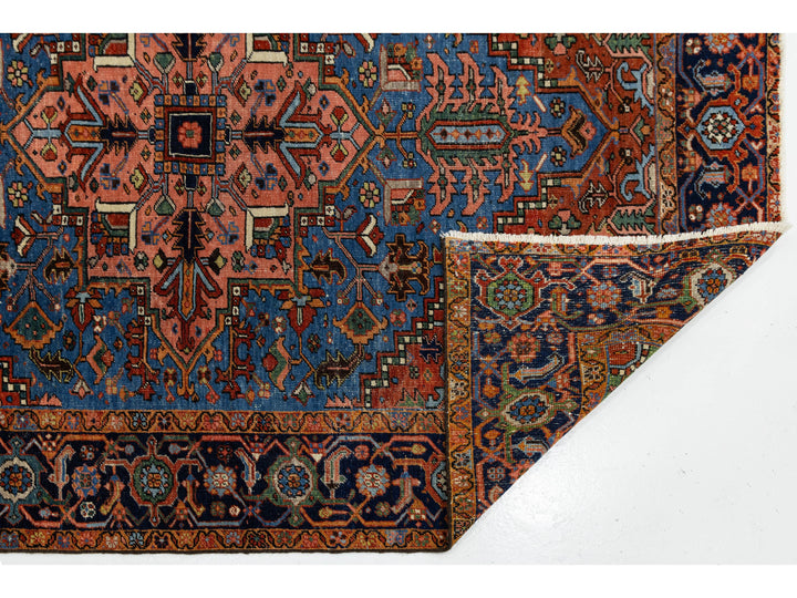 Antique Heriz Wool Rug 7 X 8