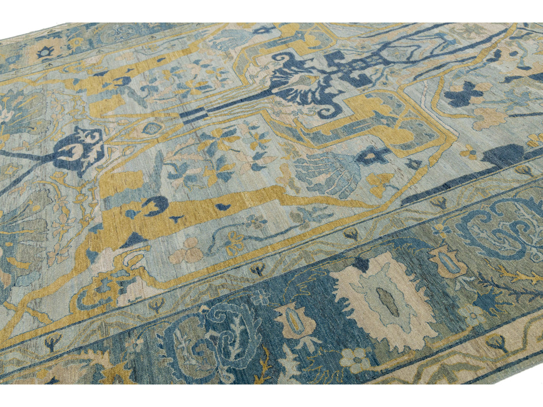 Modern Bidjar Wool Rug 12 X 15