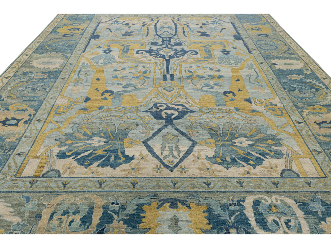 Modern Bidjar Wool Rug 12 X 15