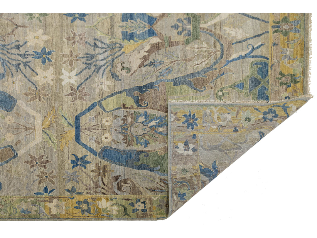 Modern Bidjar Wool Rug 12 X 15