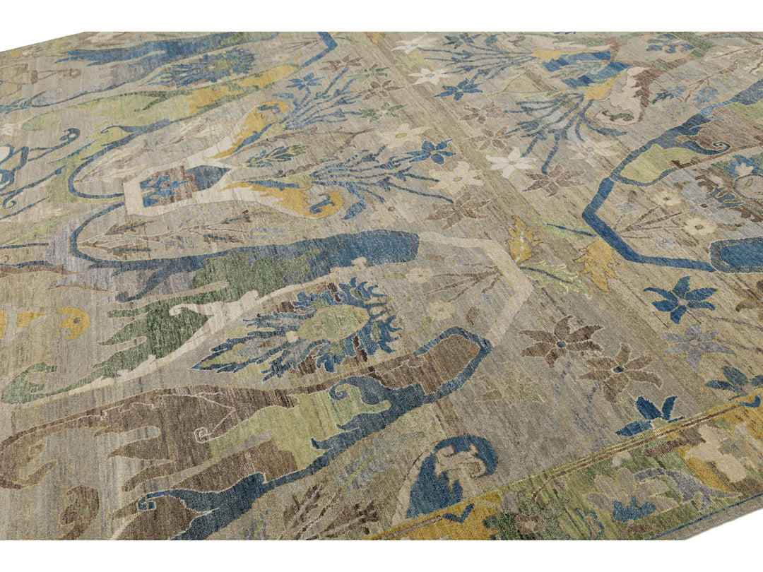 Modern Bidjar Wool Rug 12 X 15