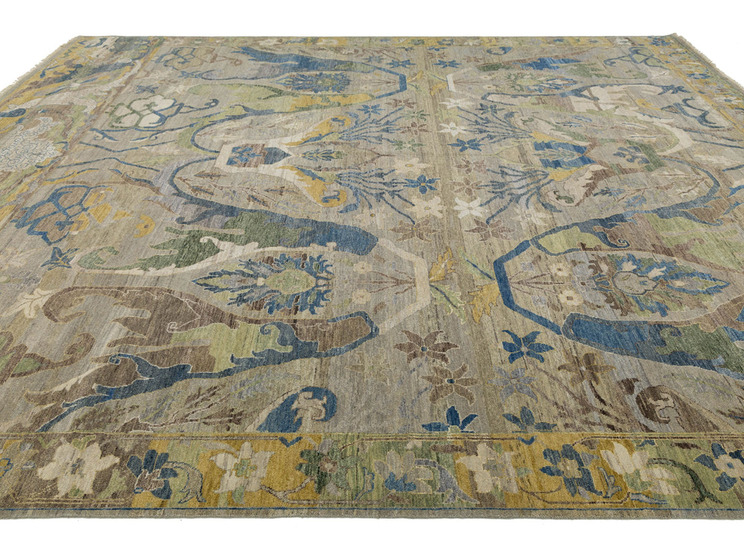 Modern Bidjar Wool Rug 12 X 15