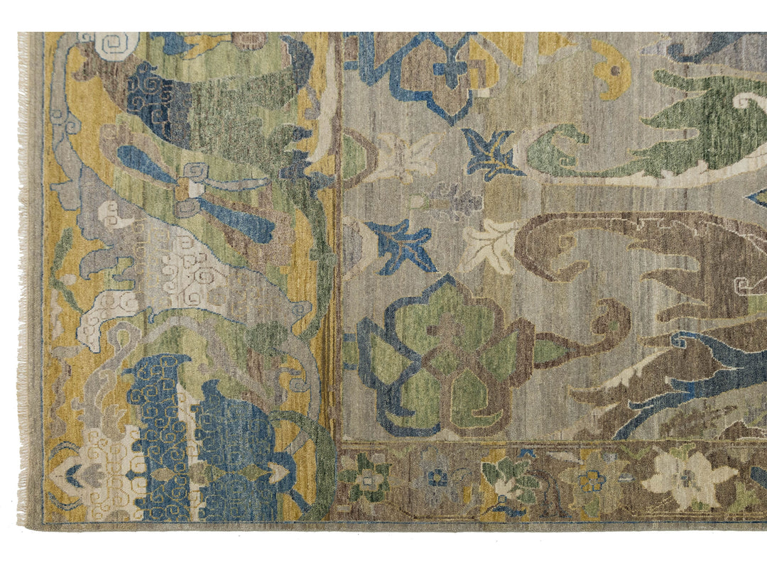 Modern Bidjar Wool Rug 12 X 15