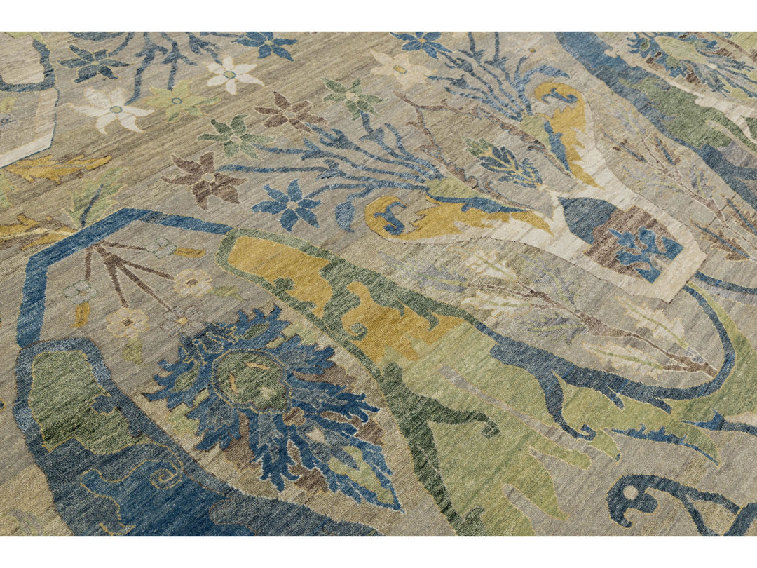 Modern Bidjar Wool Rug 12 X 15