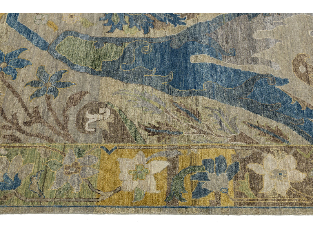 Modern Bidjar Wool Rug 12 X 15