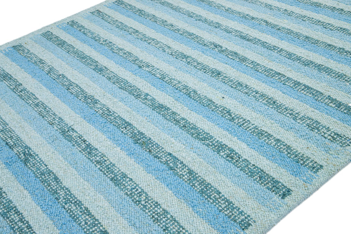 Modern Swedish Wool Rug 6 X 9