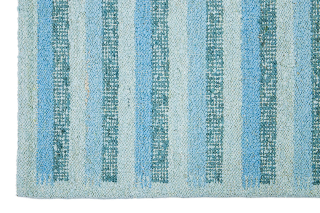 Modern Swedish Wool Rug 6 X 9